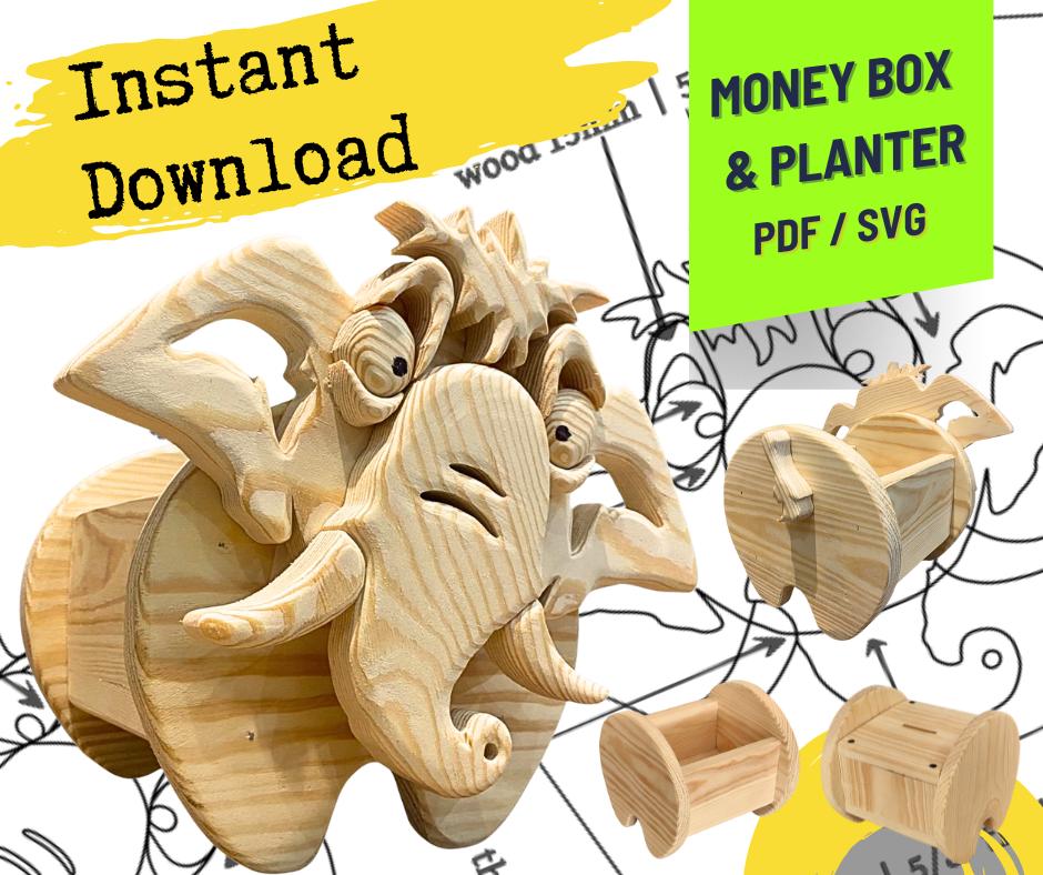 Woodworking Elephant No.3 Design for Unique Home & Garden Decoration ...