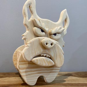 Dog Planter Box Scroll Saw Pattern: Woodworking Animal Plan (PDF, SVG)