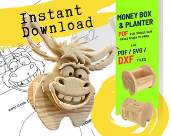 Woodworking Donkey no.3  Design for Unique Home & Garden Decoration | PDF | SVG | DXF | Scroll Saw
