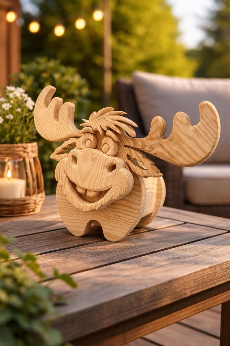 Wooden Animal Money Box | Planter Box | Digital Plans | Scroll Saw (PDF|SVG|DXF) image 17