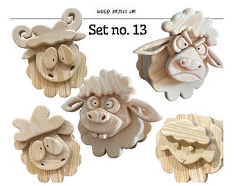 Animal Planter Box Digital Plans: DIY Scroll Saw Patterns (PDF, SVG)