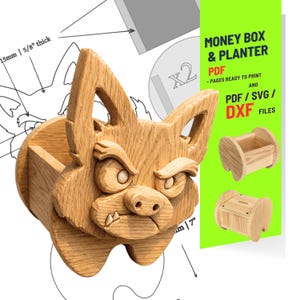 Loup à bois n° 1 pour une décoration unique pour la maison et le jardin (fr) | PDF | SVG | DXF | Scie à chantourner