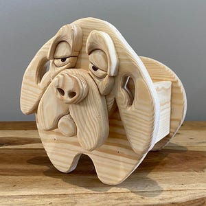Scroll Saw Planter Box Pattern: DIY Dog & Animal Garden Ornament (PDF, SVG)