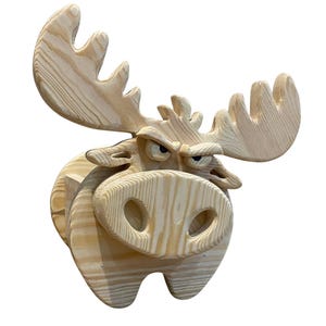 Moose Planter Box Scroll Saw Pattern: Woodworking Plans (PDF, SVG)