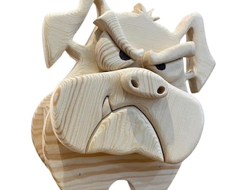 Scroll Saw Planter Box Pattern: DIY Dog & Animal Garden Ornament (PDF, SVG)