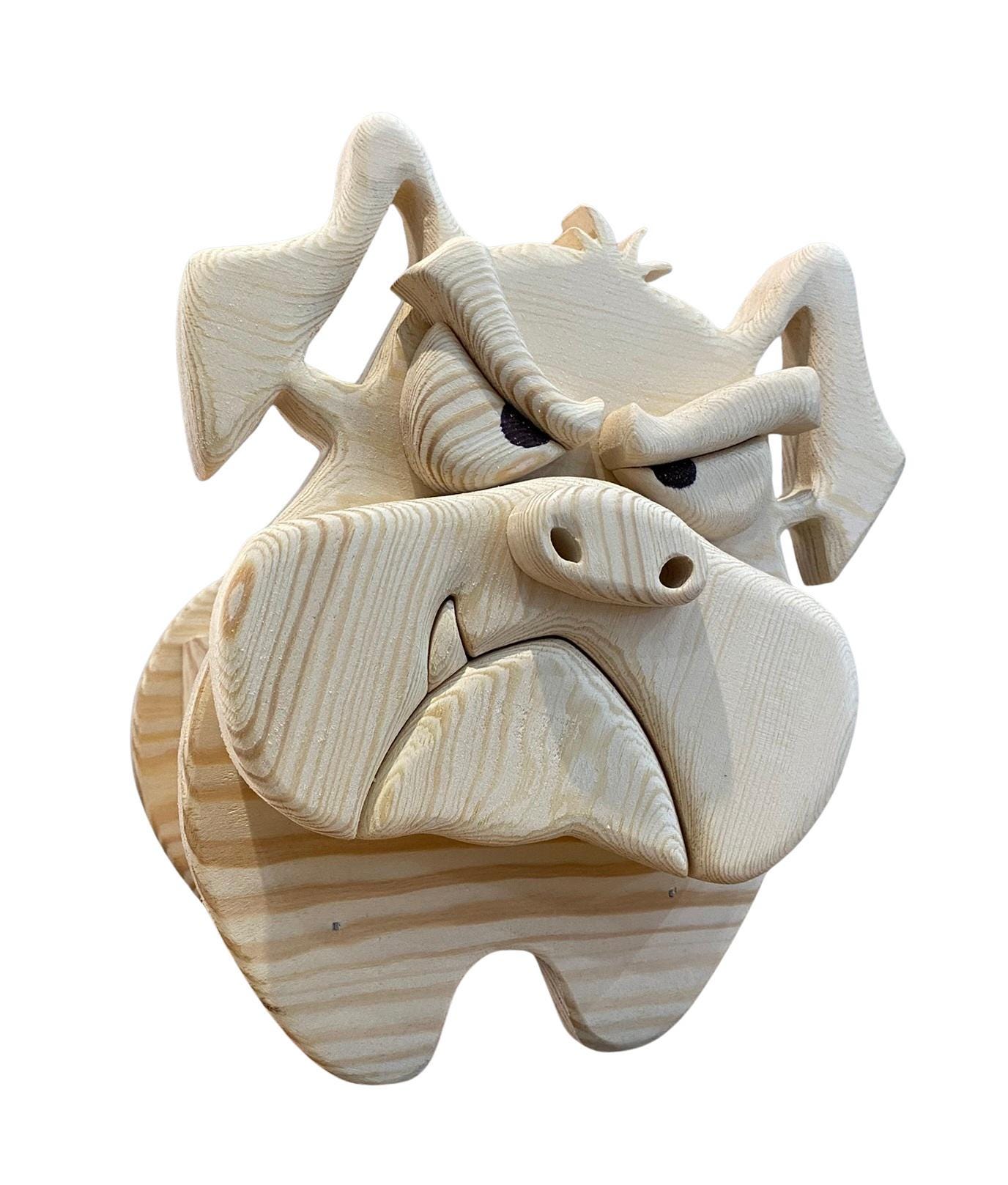 Scroll Saw Planter Box Pattern: DIY Dog & Animal Garden Ornament (PDF, SVG)