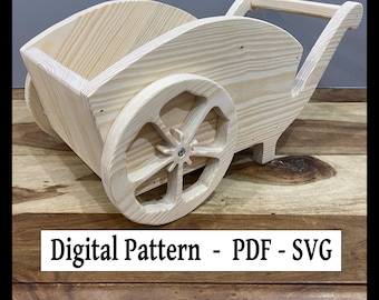 Scroll Saw Kitchen Cart & Planter Plans: Woodworking PDF Pattern