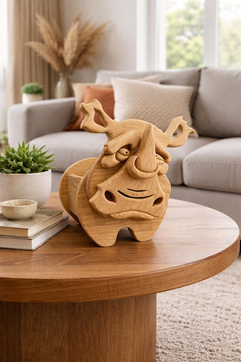 Wooden Animal Money Box | Planter Box | Digital Plans | Scroll Saw (PDF|SVG|DXF) image 19