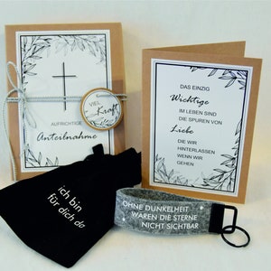 Geschenk Schachtel Set - Trauer-/Beileids-Karte