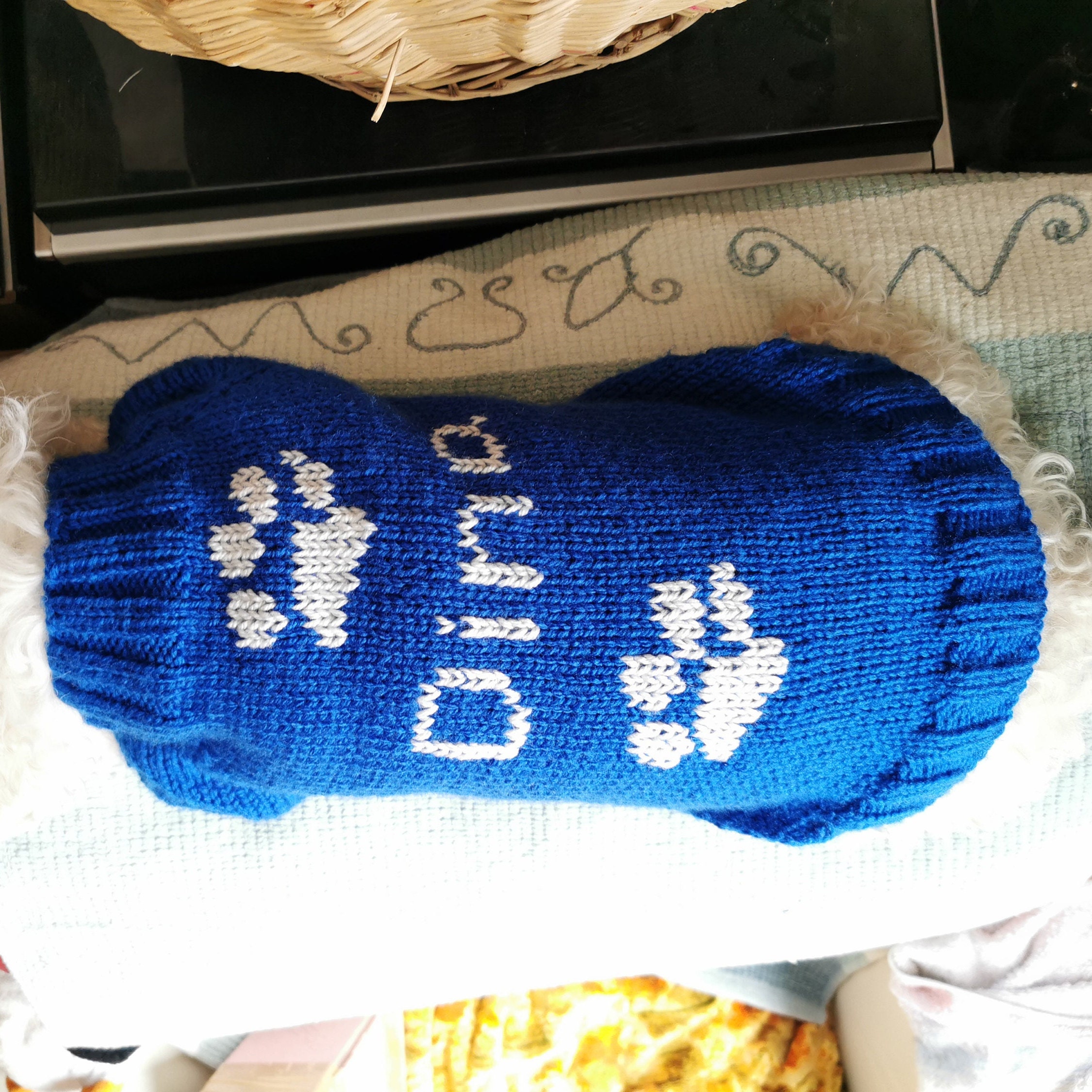 Knit Sweater for Dog With Name and Paw. Personalized Etsy