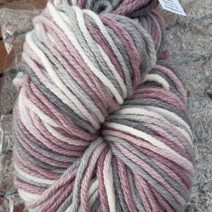 Handgefärbtes 20fach Wollgarn 'Rosenholz'