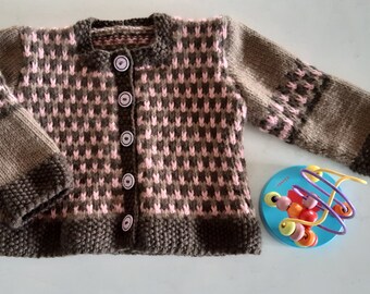Toddler's cosy wool coat/cardigan