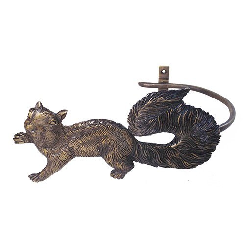 Solid Brass Decorative Squirrel Sundial 8 Inches Wide TB224 