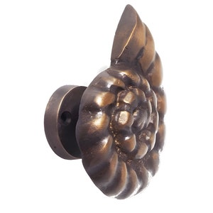 Vintage Bohemian Nautilus Curtain Tie backs - Set of Solid Brass Rope Holdbacks Window Curtain Holder Decoration Tieback