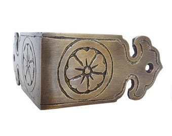 Set of Barn Cherry Blossom Corner Protector | Box Corner Guard | Brass Corner Protector | Table Corner Protector | Wall Corner Protector