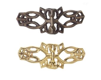 lot of Solid Brass Corner Protector Furniture Ornament 87mm Vintage Decorative Chest Armour Corner Brace L-Plate Bracket Decor Right Angle