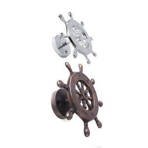 Lot of Ship&#39;s Wheel Curtain Holdbacks, Brass Rope Curtain Tie back. Ship&#39;s Wheel Window Curtain Holder Decoration Tieback Ornament