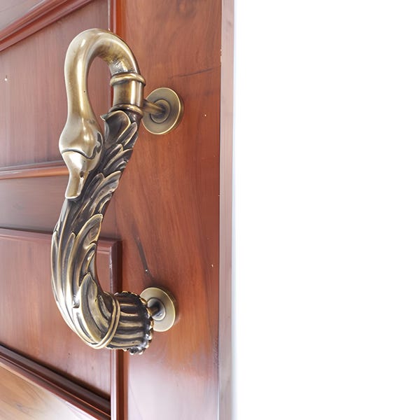 Vintage Goose Door Pull & Knob Handle 10.5 Inch Door Drawer Vintage Swan Neck Statue Door Decoration