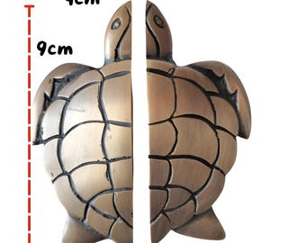Pair of 3.5" Vintage Turtle Brass Cupboard Drawer Knob Pulls Handle Furniture Decoration