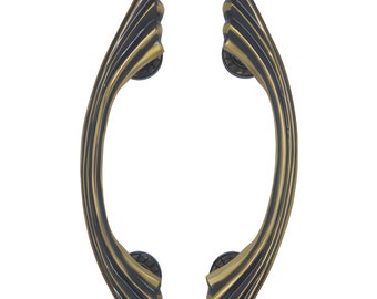 Curve Front Door Handle 1 Pair Entry Door Pulls and Knob 15&quot; Classic Home Decoration Furniture