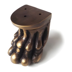 Set di piedini per mobili in ottone da 2,2" piedini per mobili vintage, zampe di leone, protezione per angoli, gambe per tavoli in metallo