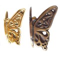 63mm SET of Vintage Solid Brass Butterfly Corner Protector Brass Skiffer, Decorative Corner Guards, Skirting Protectors Hardware