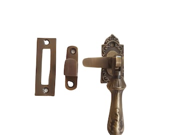Lot ofWindow Latch / Door Latch Lock Slot Latch. Door Latch Hook Kits. Antique Midcentury Modern Furniture Cupboard Lock Ornament