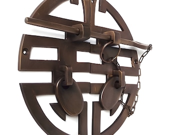 Lot of Oriental Brass Cupboard Latch Lock 6" Decorative Vintage Door Hook Lock Interior Midcentury Modern Furniture Window Latch Hook Kits