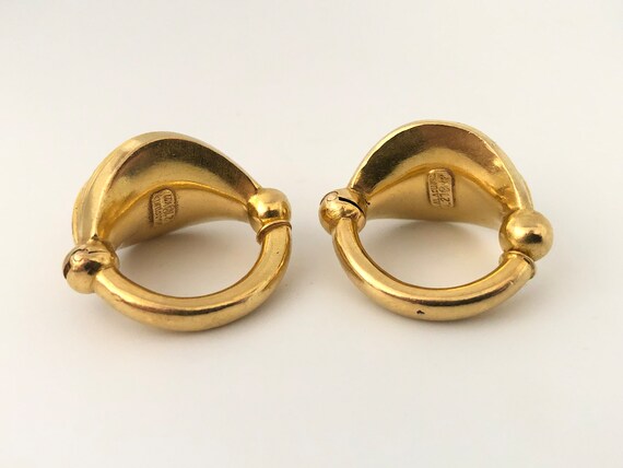 22k gold ear rings by Ilia’s Lalaounis, with make… - image 7