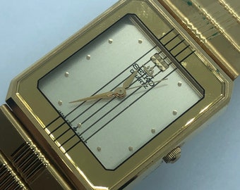 Vintage wrist watch Seiko Lassale - Gold plated