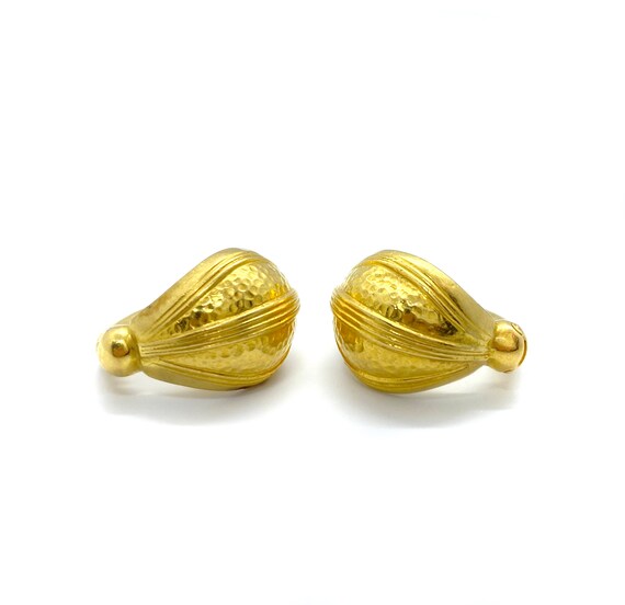 22k gold ear rings by Ilia’s Lalaounis, with make… - image 4