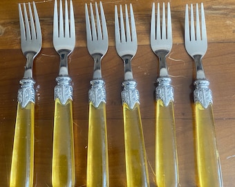 Vintage Cutlery utensils. Italian Design. Set of Six