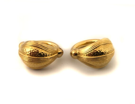 22k gold ear rings by Ilia’s Lalaounis, with make… - image 5