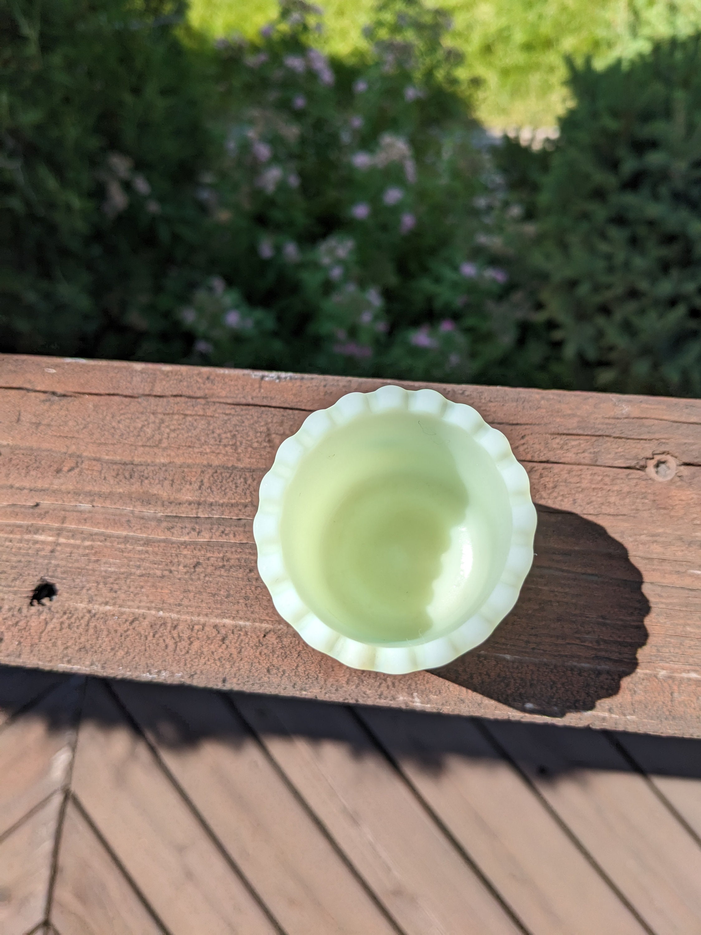 Fenton Custard Satin Glass Toothpick Holder Blue Textured Flowers Etsy