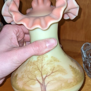 Fenton Vase from 1980s Hand Painted