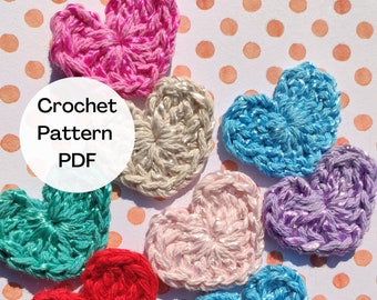 Crochet Mini Heart Pattern: Step-by-Step DIY Jewelry (PDF Pattern)
