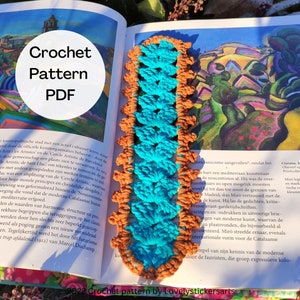 Crochet Pattern Bookmark with step-by-step Picture Instructions/ Easy Crochet Pattern/ Teachers/ Students/Book Club/ Free PDF file/Mom&#39;s Day