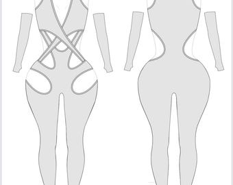 Fläschchen Mädchen Schnittmuster exotisch Dance wear rave Schnittmuster