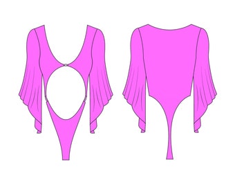 Stripper Pattern The Angel One Piece letter