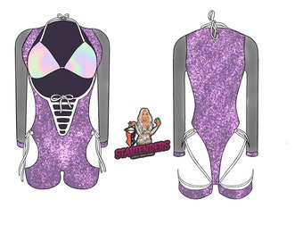 Stripper Sewing Pattern Bottle Girl Sewing Pattern The Ultimate Coverage Romper