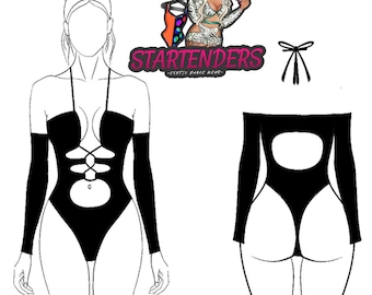 Stripper Sewing Pattern Bottle Girl Sewing Patter The Bare Shoulder