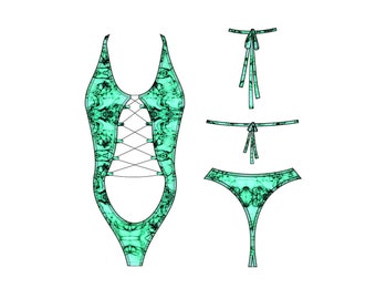 Stripper Sewing Pattern Bottle Girl Sewing Pattern The Zig Zag digital download