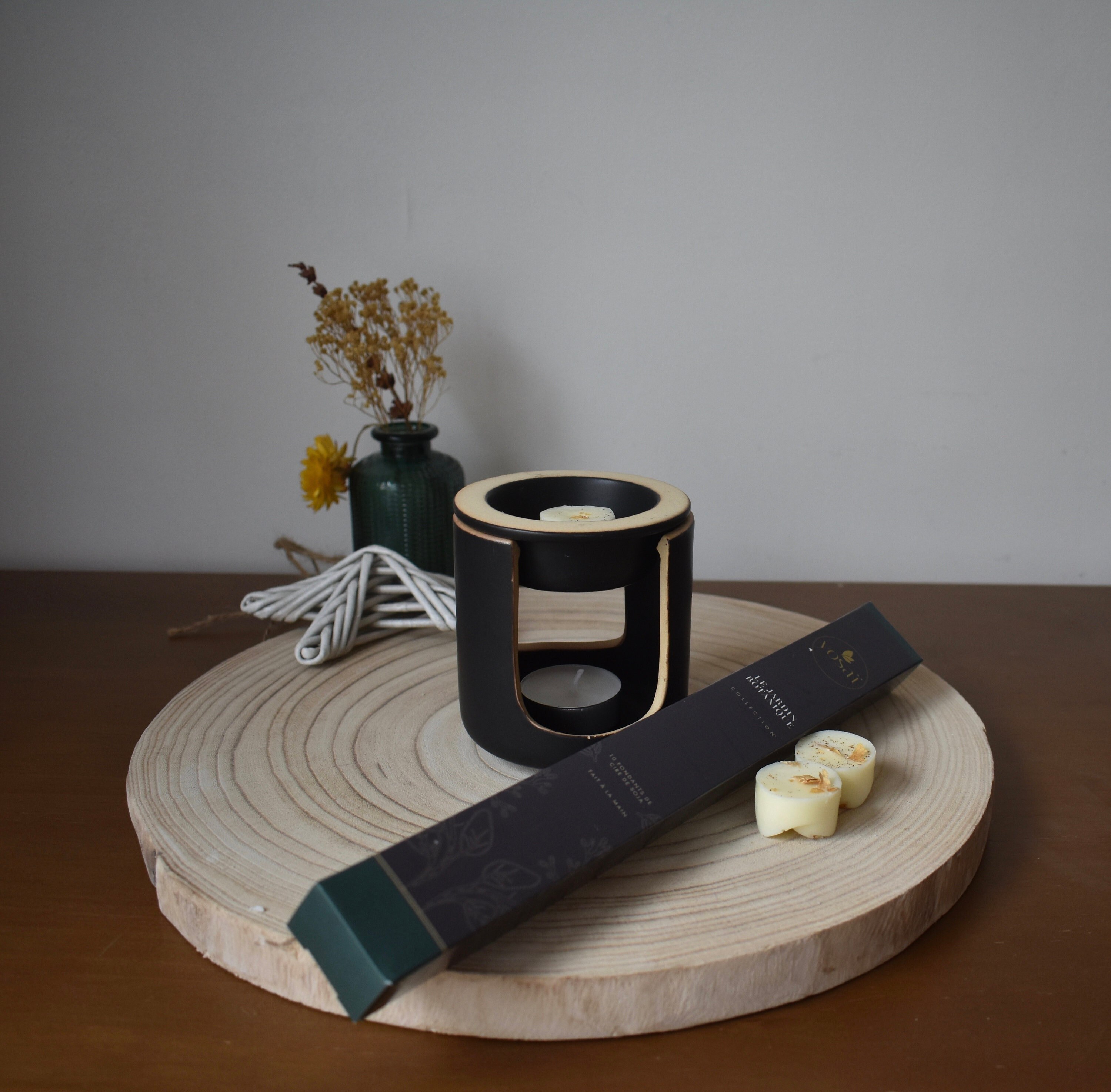 Coffret de 10 Fondants Cire Parfumée & Brûleur