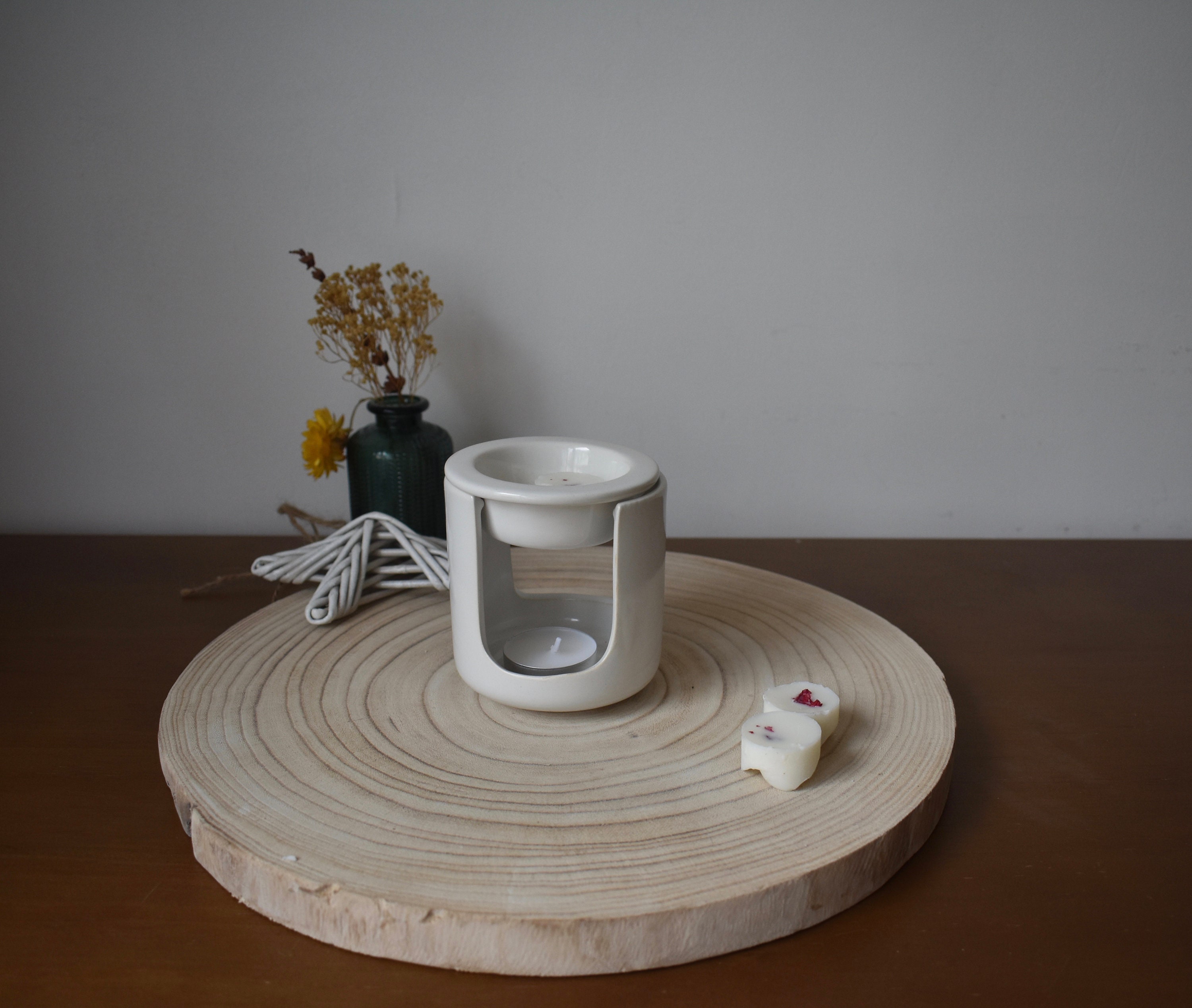 Brûleur Blanc Pour Fondants de Cire Parfumée