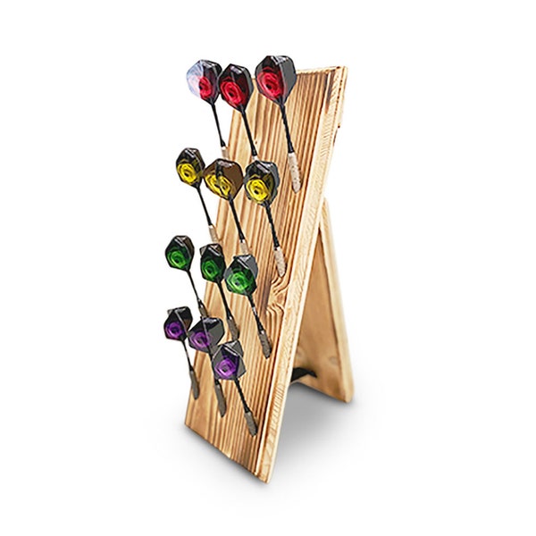 Wall Mounted & Self Standing Dart Display/Dart Holder/Dart Caddy -  Holds up to 12 Soft Tip or Steel Tip Darts - Made in Germany