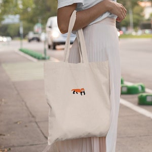 Red Panda Tote Bag, Red Panda bag, Cotton tote bag, Tote bag, Red Panda gift
