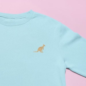 Kangaroo Embroidered Jumper, Kangaroo sweatshit, Embroidered Kangaroo, Embroidered Sweatshirt