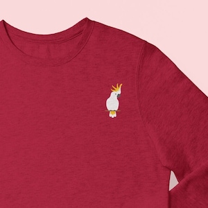 Gelbhaubenkakadu-Sweatshirt, gelber Kakadu mit gelbem Haube, Vogel-Sweatshirt, Pullover, Sweatshirt