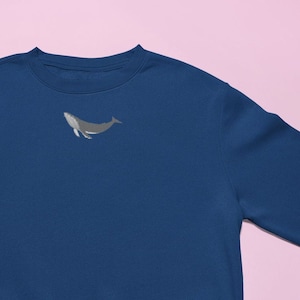 Humpback Whale Embroiderd sweatshirt, Humpback Jumper, Humpback whales, Humpback, Embroidered Humpback Whale