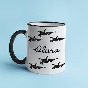 Orca  Mug, Orca Personalised Mug, Orcas Mug, Personalised Orca Mug, Orca Gift, Name Mug